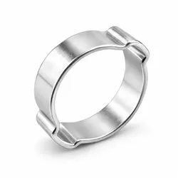 2-Ohr Klemmen Zweiohrschellen Schlauchklemme Stahl verzinkt - 3,1-4,1 mm