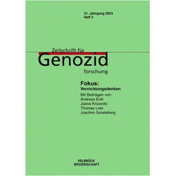 Zeitschrift für Genozidforschung 21. Jahrgang 2023, Heft 2, Fachbücher von Mihran Dabag, Kristin Platt