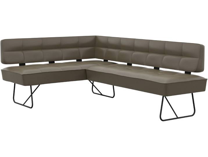 Moderano Eckbank MARS, grau, Leder