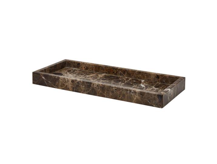 Aquanova Tablett, Braun, Stein, 15x3x35 cm, Geschirr, Tischkultur & Serviergeschirr, Tabletts