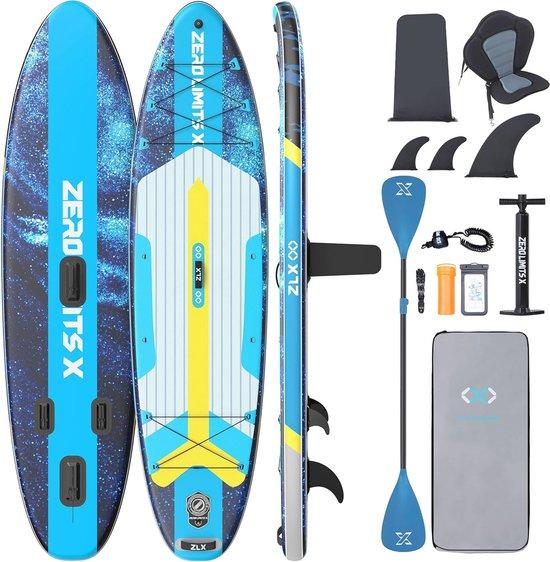 Aufblasbares SUP-Board mit Sitzfläche - 320 cm, stabiles und einsteigerfreundliches Paddleboard für Erwachsene und Familien