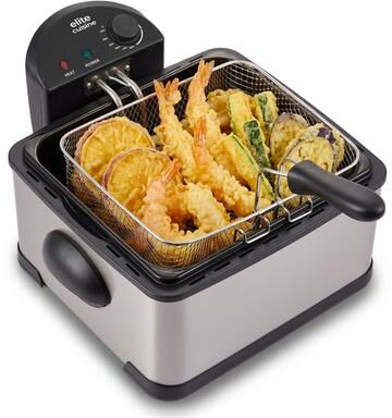 Elite Cuisine EDFL0062 4.2qt Deep Fryer