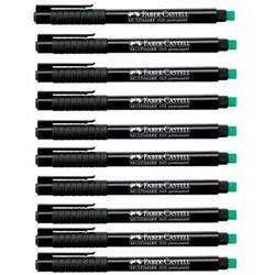FABER-CASTELL Multimark 1513 F permanent Folienstifte 0.6 mm Schwarz