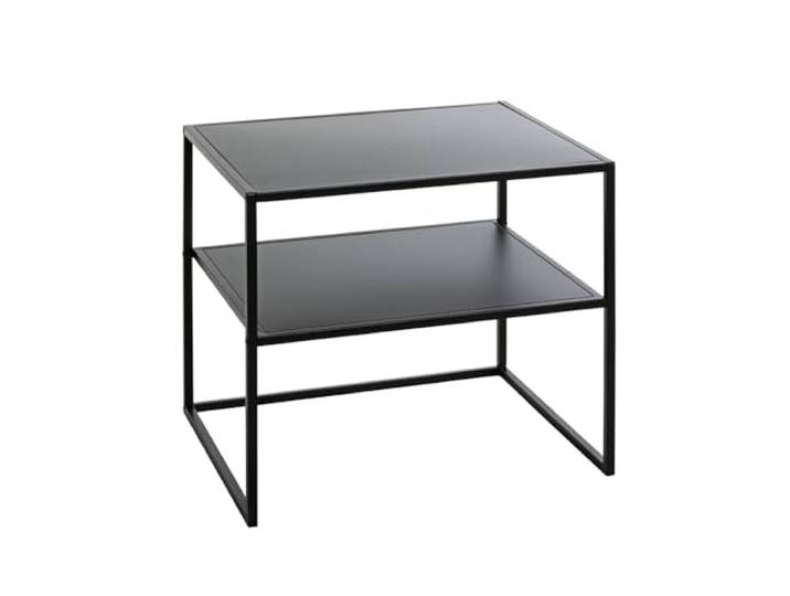 möbelando Beistelltisch >25517< in schwarz, Metall - 50x45x40cm (BxHxT)