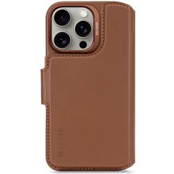 Decoded Decoded Leather Detachable Wallet iPhone Backcover iPhone 16 Pro Braun D25IPO16PDW5TN