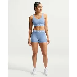 Nike Damen Tights kurz Da Nike Pro Bike-Shorts (ca. 7,5 cm) mit mittelhohem Bund (Damen), Größe M in Schwarz Schwarz
