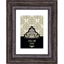 Bilderrahmen Vintage 13 x 18 cm Holz Schwarz