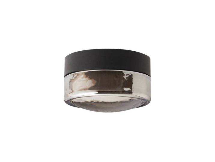 LOOM DESIGN LED-Deckenleuchte Otto Convex, grau, IP65 dimmbar, alu / grau / zink, für Badezimmer, Glas, Modern