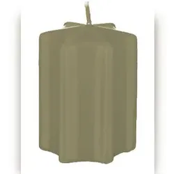 Kopschitz Kerzen Sternkerzen Antik Grün 6 x 6 cm, 8 Stück