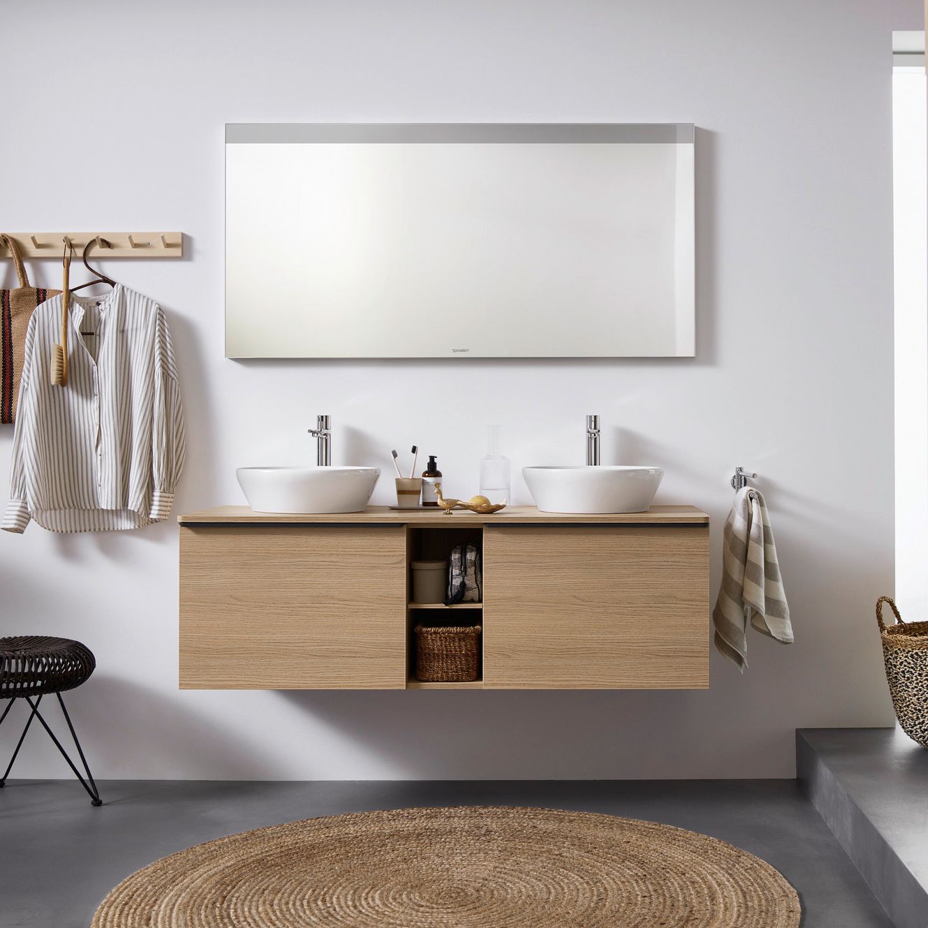 Duravit Badspiegel "Good" mit LED-Lichtfeld in den Maßen 140 x 70 cm, Spiegel, LM7844000000000,