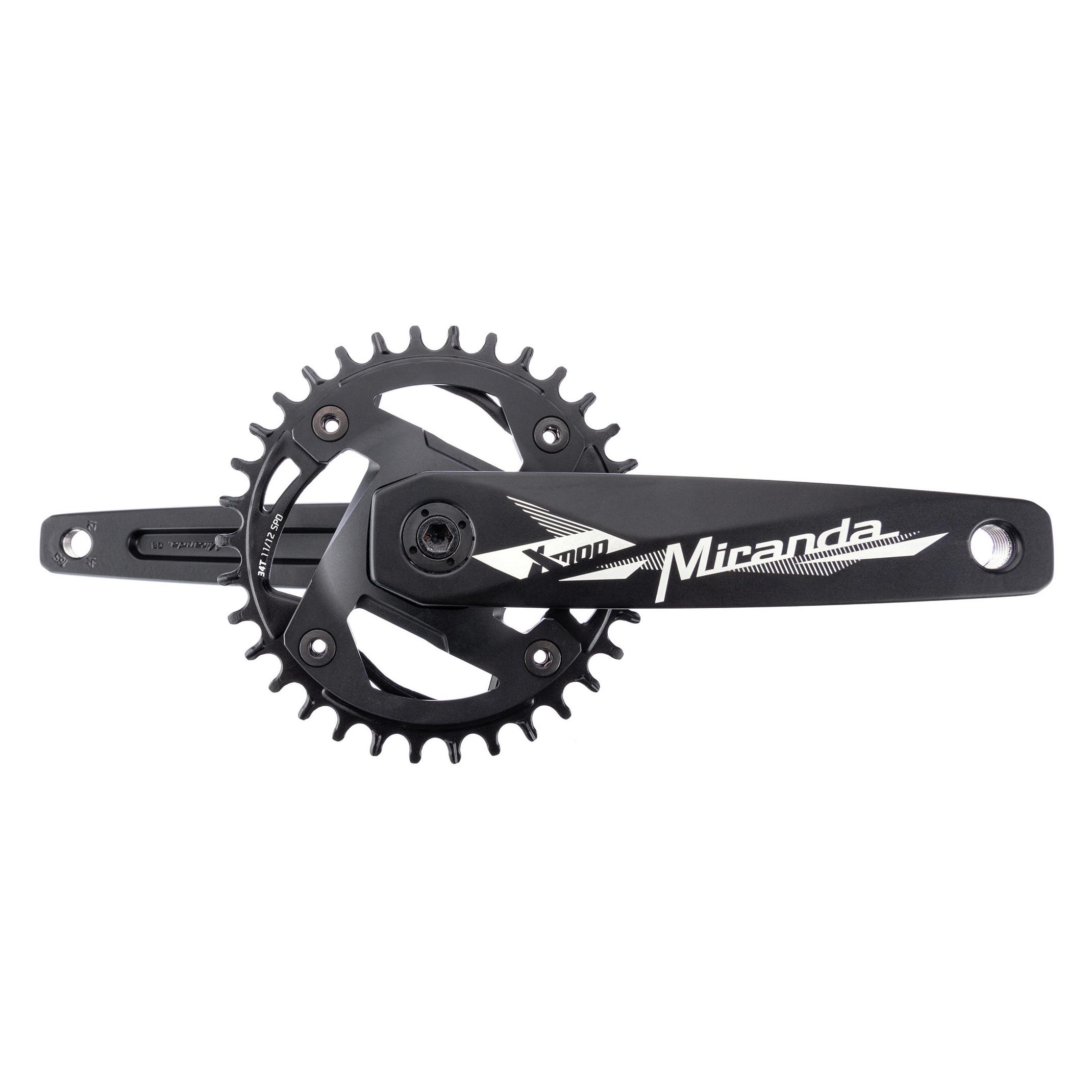 Miranda Unisex - Erwachsene Modular MRTB Chainflow 3D Kettenradgarnitur, Schwarz, Einheitsgrösse (165 mm) (PK20IBT17L38X1011341)