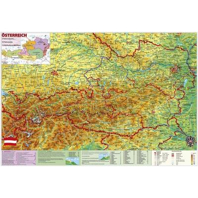 Österreich National- u. Naturparks mit UNESCO Welterbestätten., Karte von Heinrich Stiefel, Stiefel Eurocart