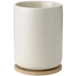 Stelton Theo Thermobecher mit Untersetzer sand 0.25l