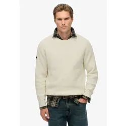 Superdry für Herren. M6110696A Dicker Raglan-Pullover beige (L), Lässig, Polyester, Nachhaltig