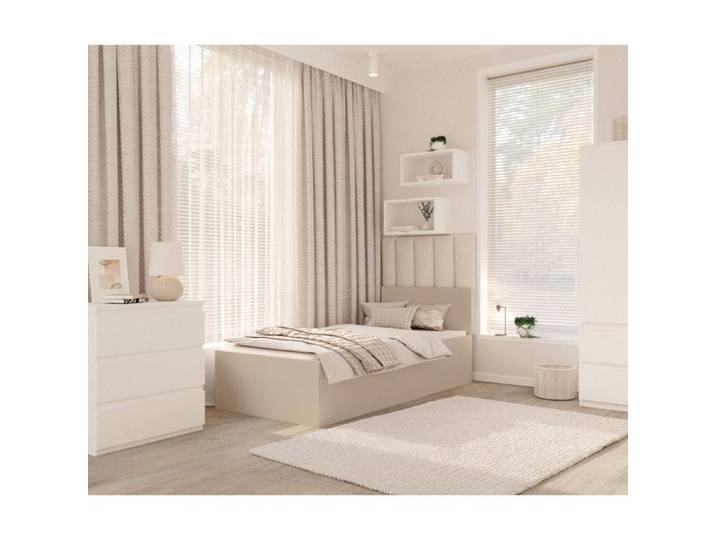Lit coffre Panama 90x190 - Sommier inclus Cachemire