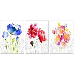 LUMA KARTENEDITION Poster-Set »Blumenfreude« 3-teilig