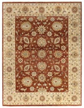 Overton "Oushak One-of-a-Kind Hand-Knotted Area Rug - Rust, 8' 3"" x 10' 7"" - 8' 3"" x 10' 7"""