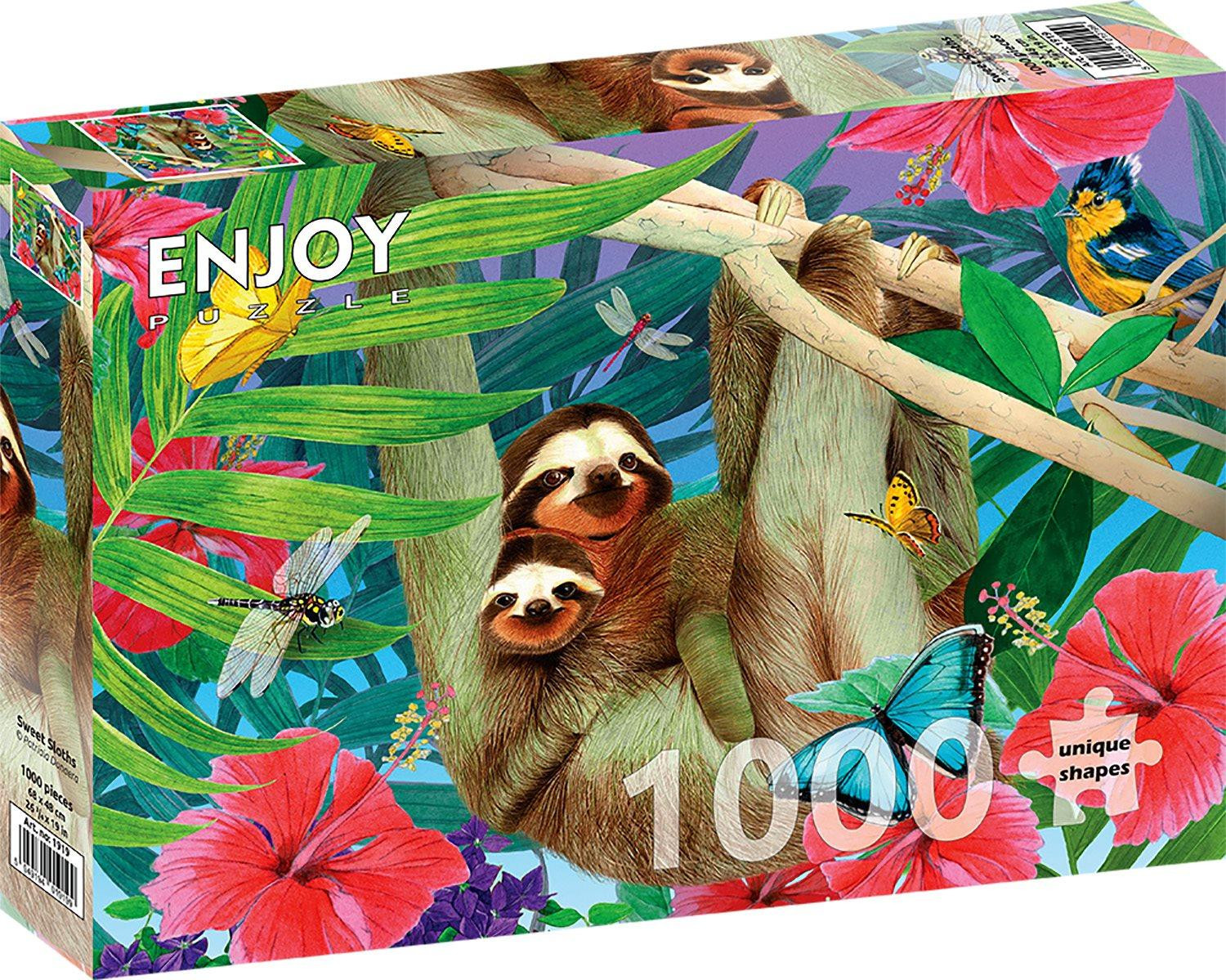 ENJOY Puzzel Sweet Sloths - 1000 stukjes