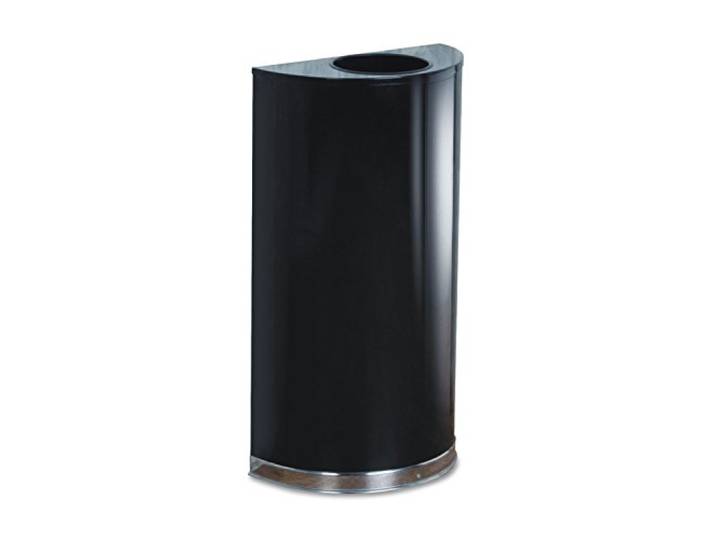 Rubbermaid Commercial Products Abfallbehälter halbrund, metall 45 l, Schwarz