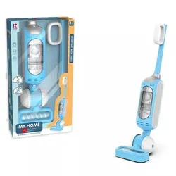 Spielzeugstaubsauger mit Licht- und Soundeffekten – 50 cm, blau