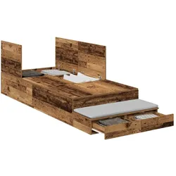 vidaXL, Bett, Bett mit Stauraum (75 x 190 cm)
