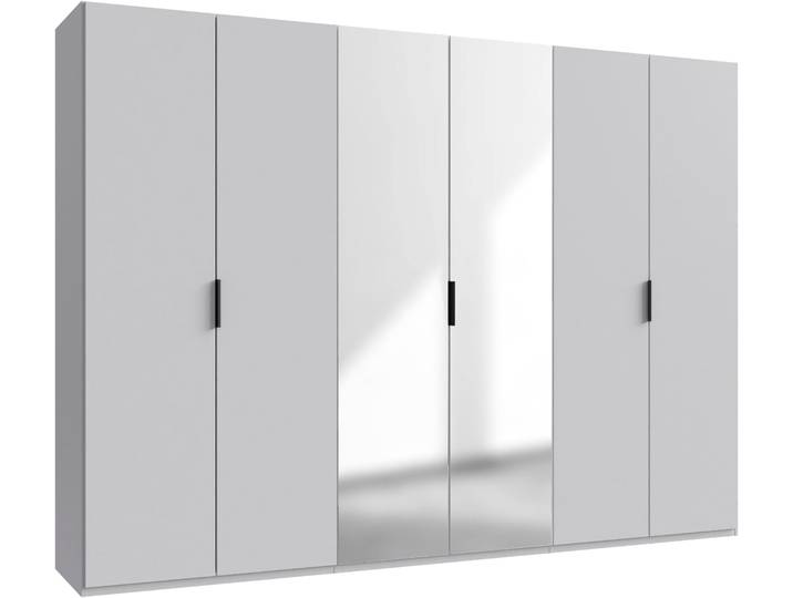 Kleiderschrank WIMEX Oxford by fresh to go, in 3 Breiten, Made in Germany , weiss (weiß), B:300cm H:216cm T:58cm, Holzwerkstoff, Schränke, Kleiderschrank, mit hochwertigen Falttüren für den perfekten Überblick