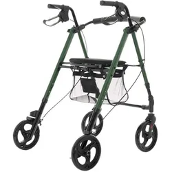 MDH, Rollator, Zielona podpórka rehabilitacyjna z siedziskiem GRAS