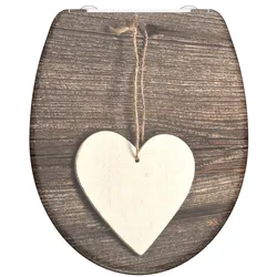 Duroplast WC-Sitz WOOD HEART