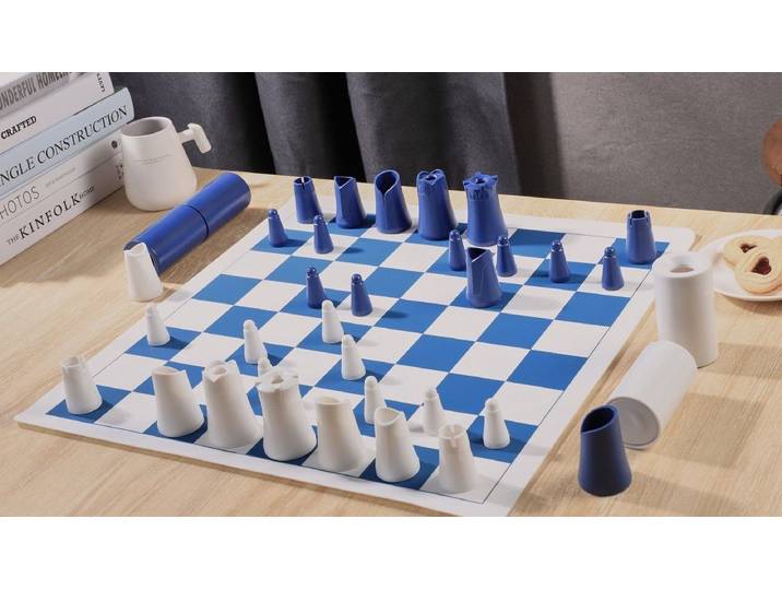 DesignNest Crownes Basic - Schaakset - Compact - Kunststof