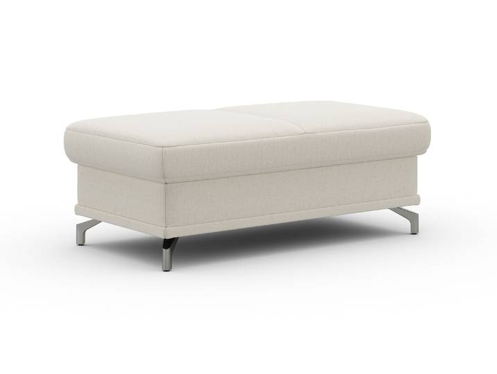 Hocker SIT & MORE Cabrio, B: 133 cm , beige (linen), B:133cm H:48cm T:72cm, 100% Polyester, Hocker, Hocker, individuell zu kombinieren, Federkern