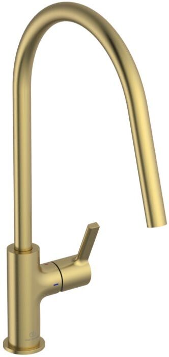 Ideal Standard Küchenarmatur BD408A2 brushed gold, mit hohem Rohrauslauf