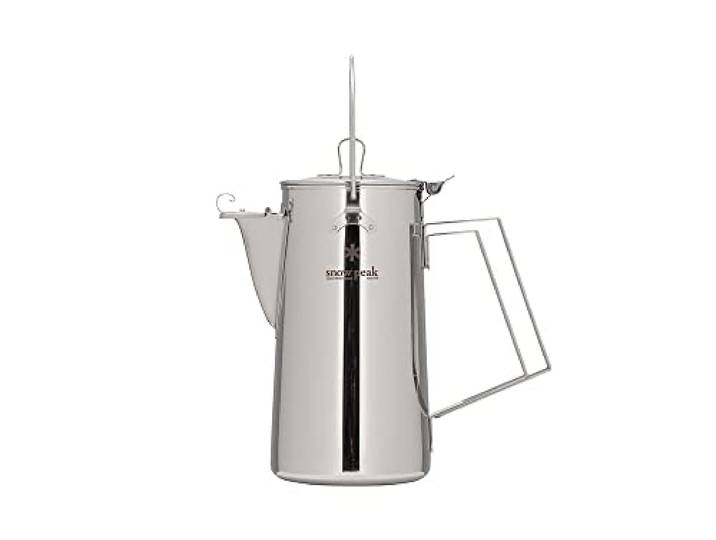 Snow Peak Classic Kettle 1,8l, Edelstahl, leichter, langlebiger Wasserkocher für Zuhause, Camping und Outdoor