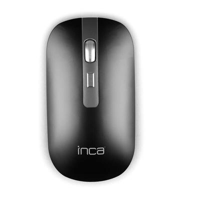 Bluetooth & kabellose 2,4G kabellose optische Maus wiederaufladbare 800-1200-1600Schwarz
