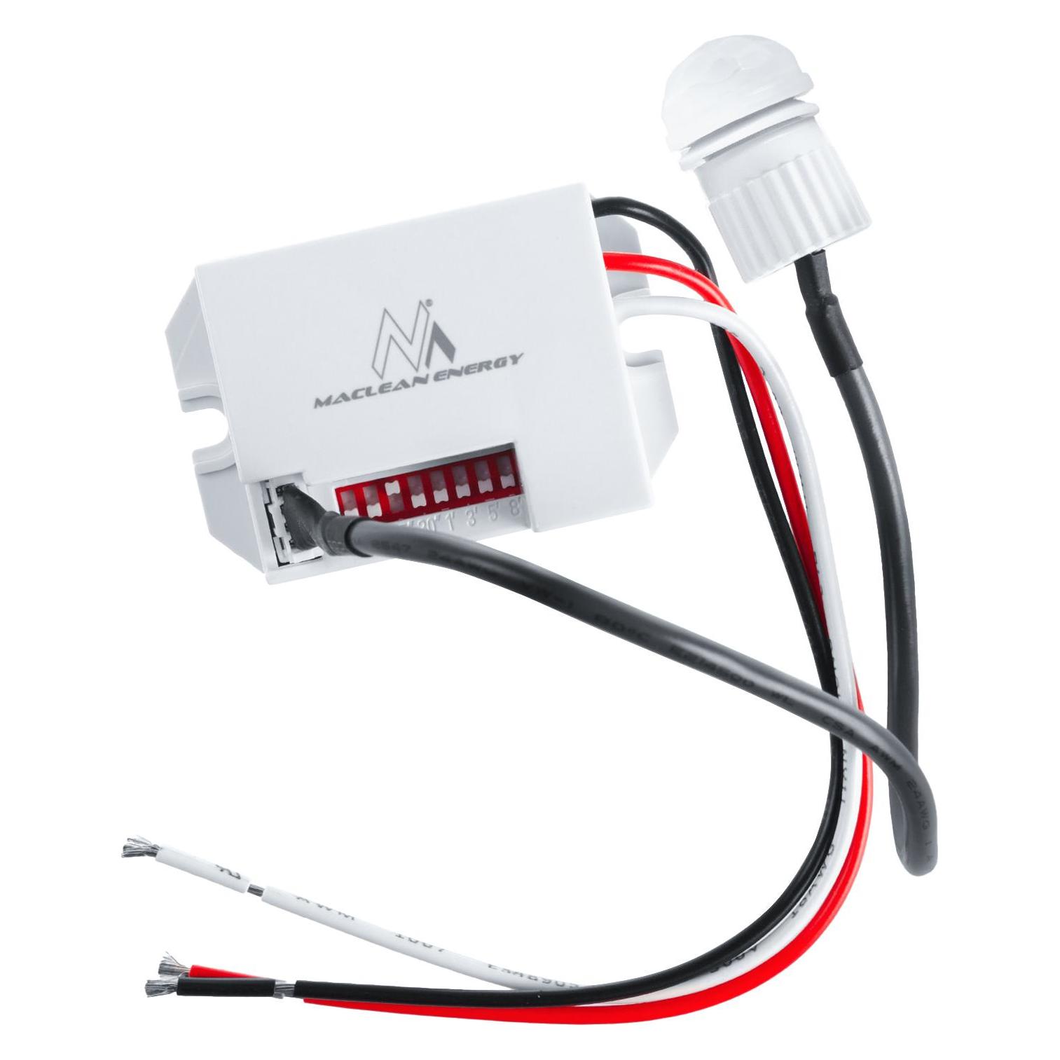 Maclean PIR Bewegungsmelder, 12-24V DC, MCE32 V (6 m) (MCE32 V)