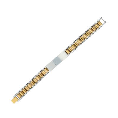 Gliederarmband ADELIA´S "Armband – Gliederarmband aus Edelstahl 20,5 cm", gold (silber), Armbänder, Damen, 20cm, Edelstahl, Gliederarmband, Schöne Geschenkidee zum Muttertag