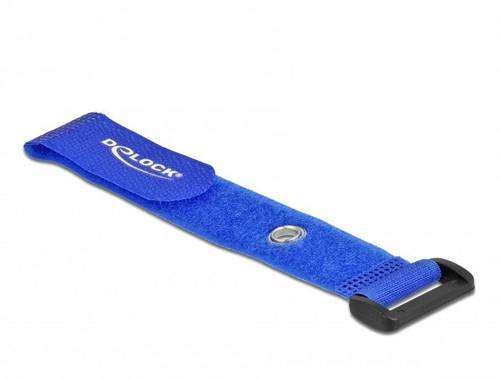 Delock Klettkabelbinder (L x B) 190mm x 25mm Blau 5St.