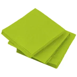 MONOUSO - Cocktail-Servietten aus Papier 20x20cm 2-lagige Pistazie (3.240 Stück)