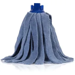 TTS Nasswischmopp Mikrofaser mit Gewinde blau Wischmop Wischmop aus Mikrofaser