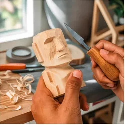 Mikamax - Moai Wood Carving Kit