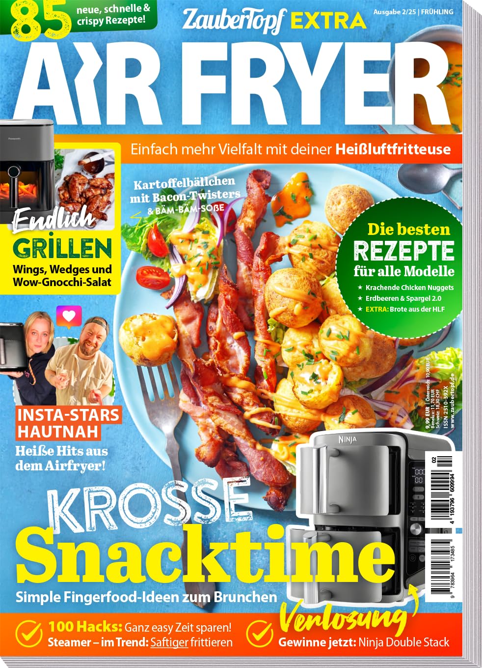 Redaktion mein Zaubertopf - AIR FRYER by Zaubertopf 02/2025 – Frühling – 85 Schnelle & Knusprige Rezepte für Deine Heißluftfritteuse! - Preis vom 05.10.2026 03:47:11 h