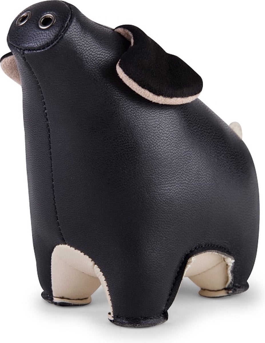Zuny Pig Paperweight Zwart