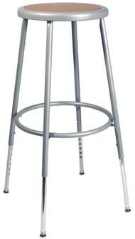Hampden Furnishings Felix Collection Height Adjustable Steel Stool, AssemblyReady