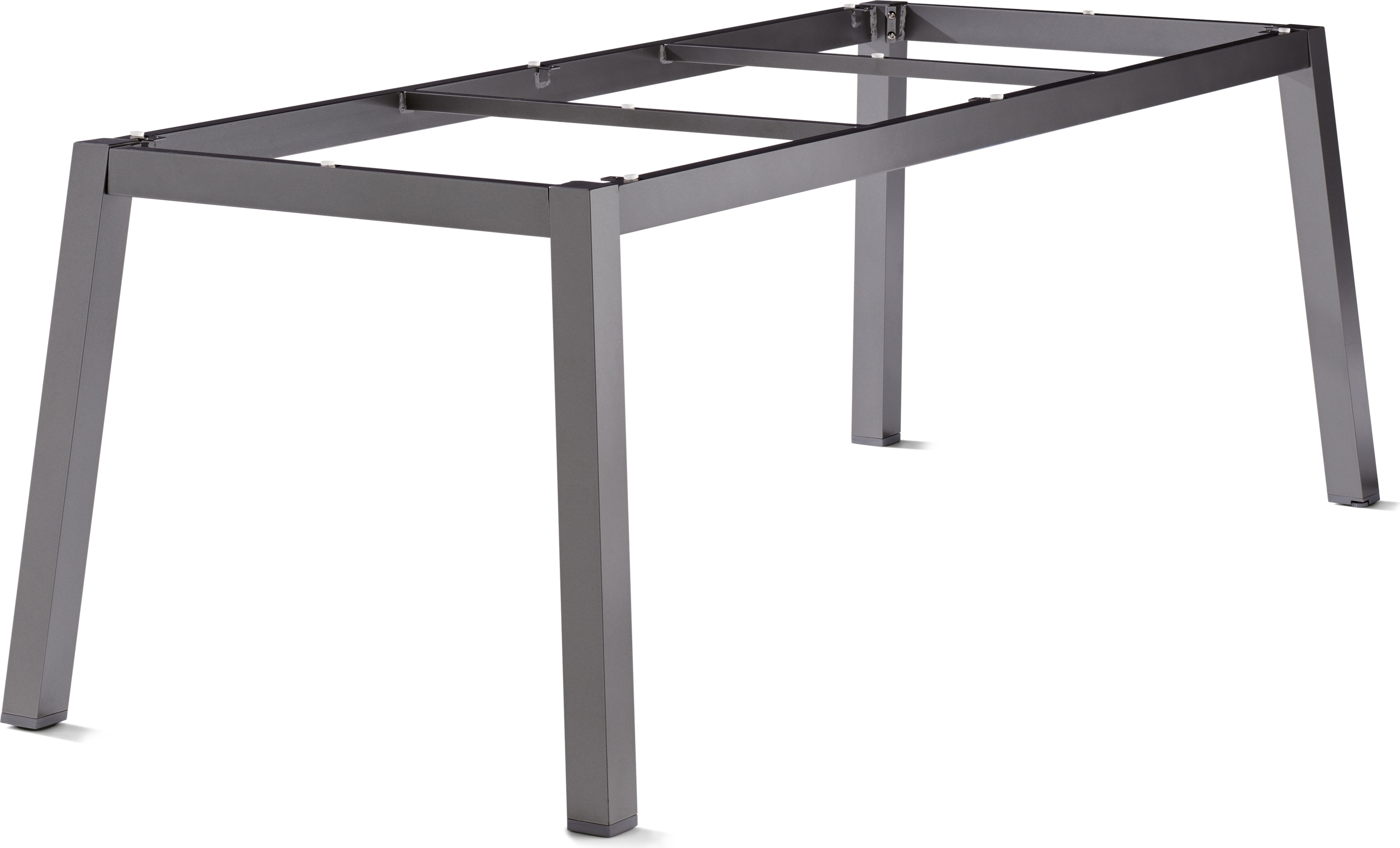 Tischgestell >Loft Polytec< in eisengrau, Aluminium - 200x73x80cm (BxHxT)