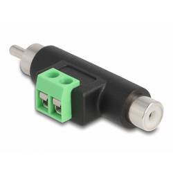 Delock 66056 Cinch Adapter [1x Cinch-Stecker - 1x Cinch-Buchse, 2-polig] Schwarz, Grün