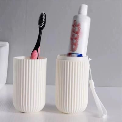 Uplift Treasures Portable Toothbrush Toothpaste Travel Case white