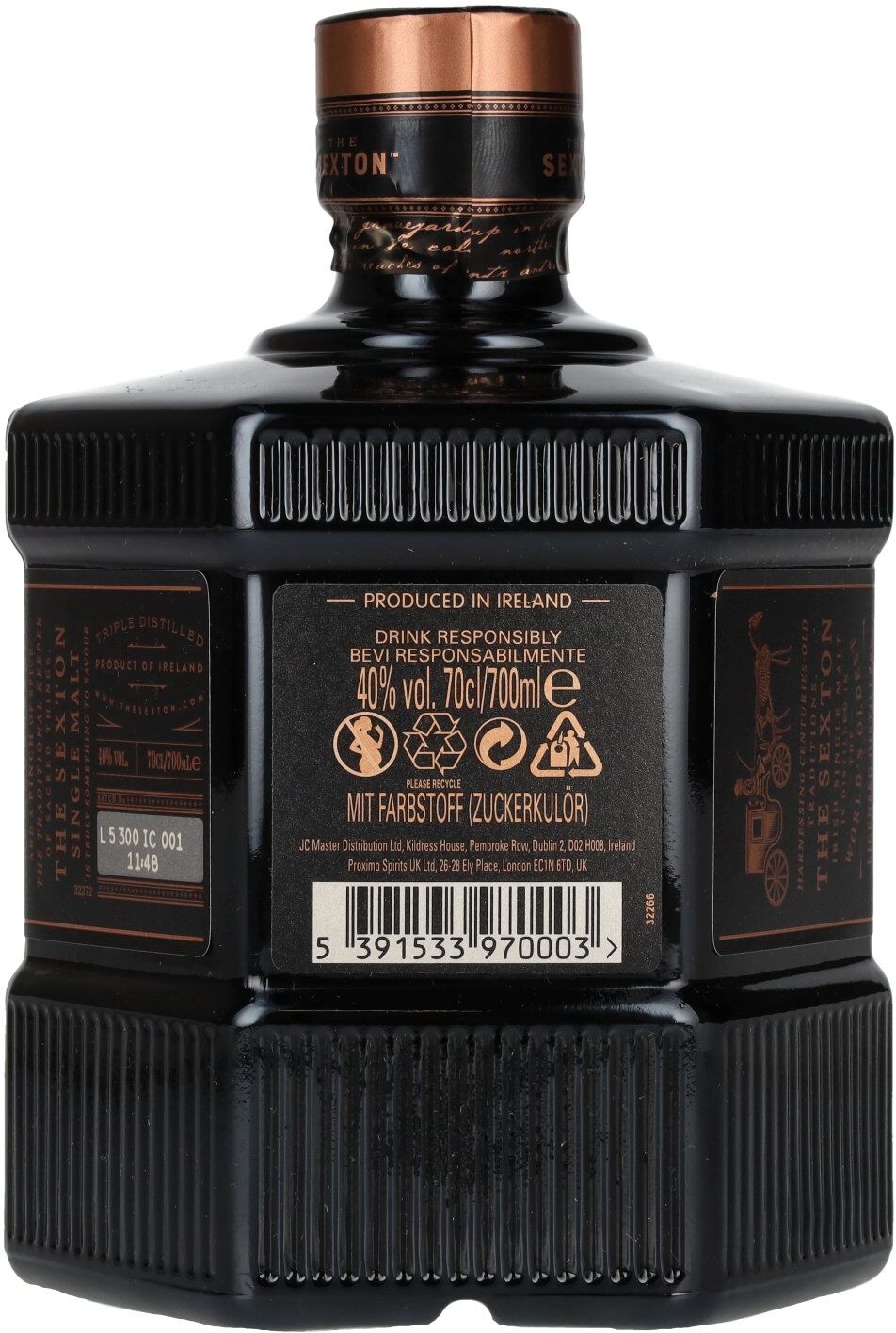 The Sexton Single Malt Irish Whiskey 40% Vol. 0,7l