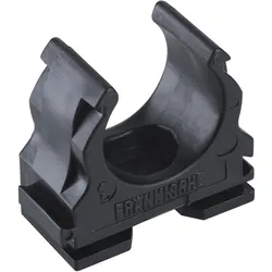 Fränkische Rohrwerke, Kabelschutz + Kabelführung, FRA clipfix-UV 16 schwarz Kunststoff-Klemmschelle, schwarz