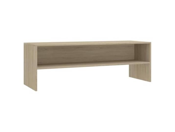 Roanoer TV-Schrank Sonoma-Eiche 120x40x40 cm Holzwerkstoff Lowboard Zeitloses Fernsehmöbel mit offenem Fach für Multimedia im Wohnzimmer, pflegeleicht und inklusive Montagematerial.