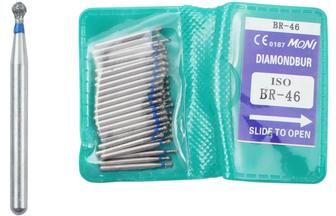 Uplift Essentials 50 Piece Dental Diamond Burs Set High Speed Polishing And Smoothing Drill Tools br 46