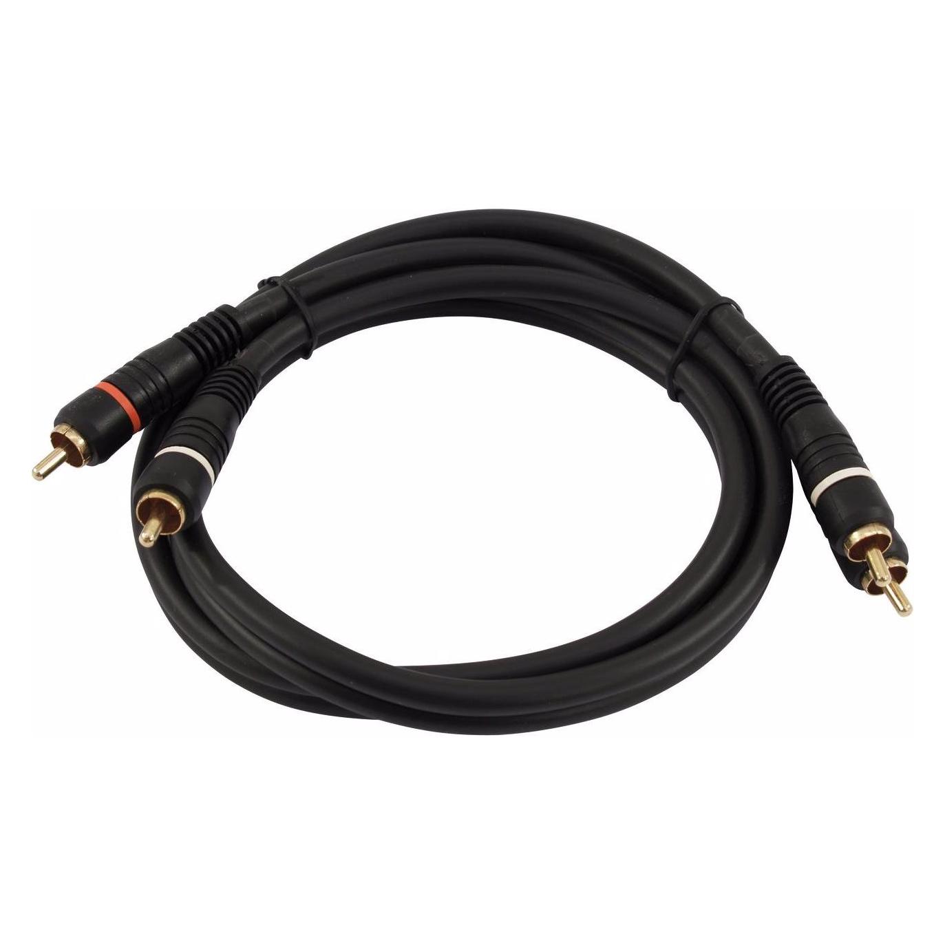 Omnitronic Cinch Kabel 2x2 0,9m (0.90 m, Cinch Kabel) (30209356)